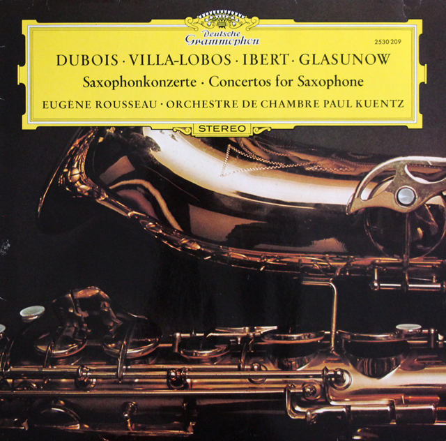 【日本未発売！】　ルソーのサクソフォン協奏曲集　独DGG　3737　LP レコード