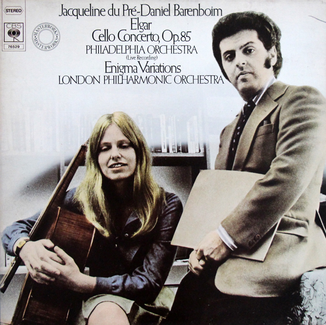 デュ・プレ、バレンボイムのエルガー/チェロ協奏曲ほか　独CBS　3737　LP レコード