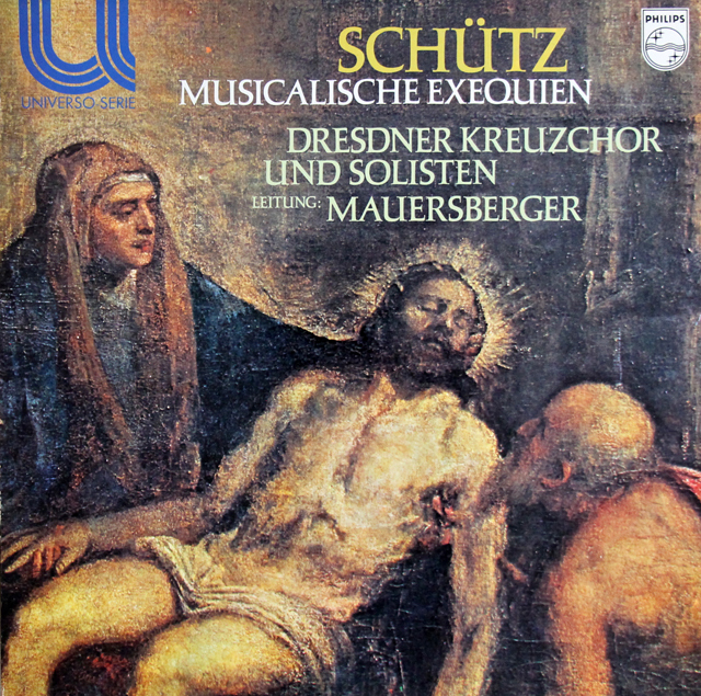 【サンプル・非売品】　ドレスデン聖十字架合唱団のシュッツ/「音楽による葬送」　蘭PHILIPS　3737　LP レコード