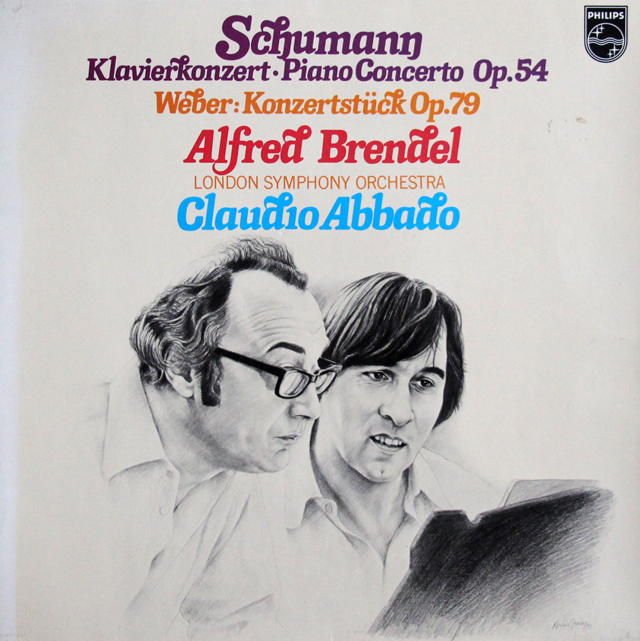 ブレンデル、アバドのシューマン/ピアノ協奏曲ほか　蘭PHILIPS　3737　LP レコード