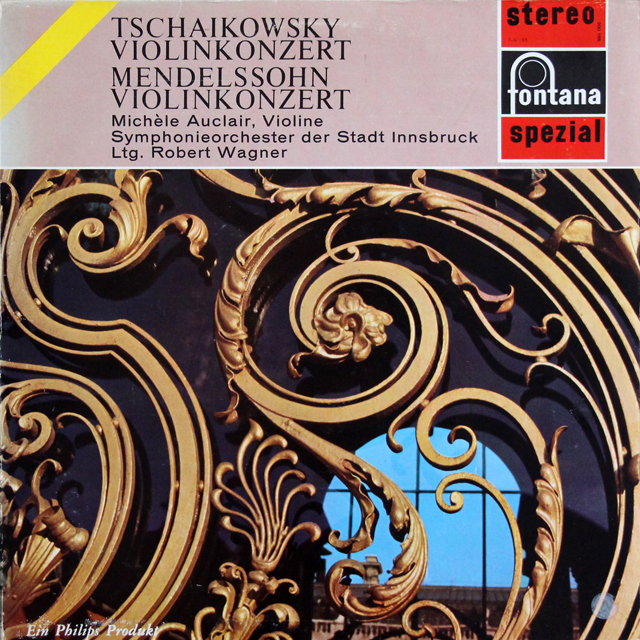 オークレールのチャイコフスキー&メンデルスゾーン/ヴァイオリン協奏曲集　蘭fontana　3737　LP レコード
