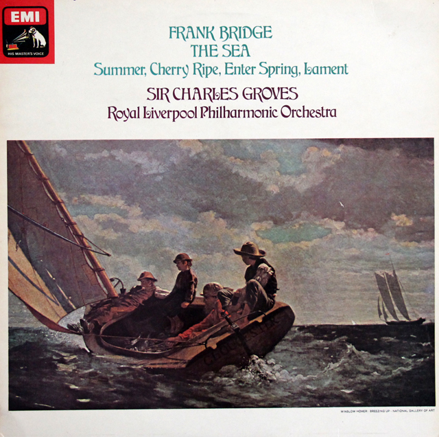 【オリジナル盤】　グローヴズのブリッジ/交響組曲「海」ほか　英EMI　3737　LP レコード
