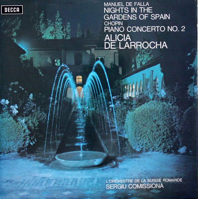 【オリジナル盤】　ラローチャのショパン/ピアノ協奏曲第2番ほか　英DECCA　3737　LP レコード
