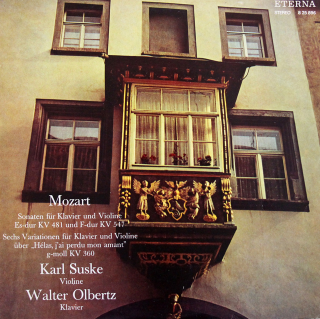 【オリジナル盤】　ズスケ&オルベルツのモーツァルト/ヴァイオリンソナタ集　独ETERNA　3737　LP レコード