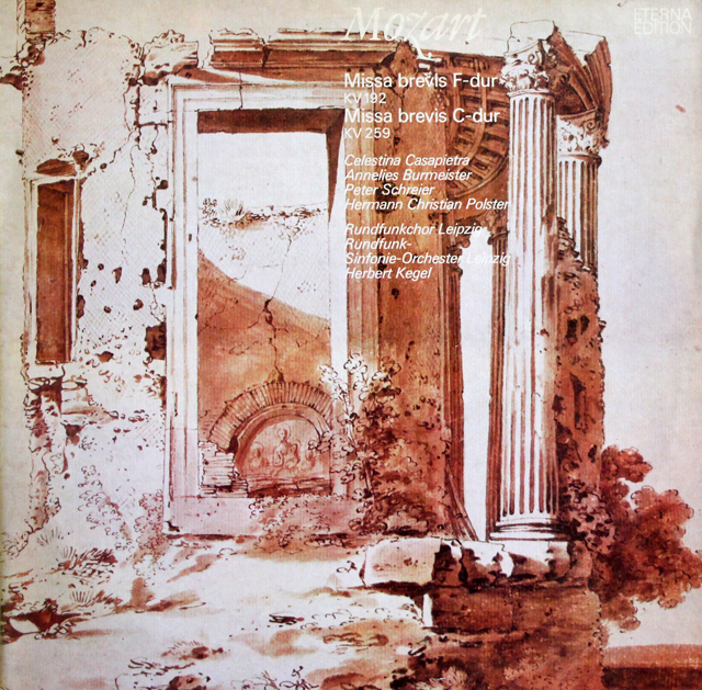 【テストプレス】　ケーゲルのモーツァルト/「オルガン・ソロ・ミサ」ほか　東独ETERNA　3737　LP レコード