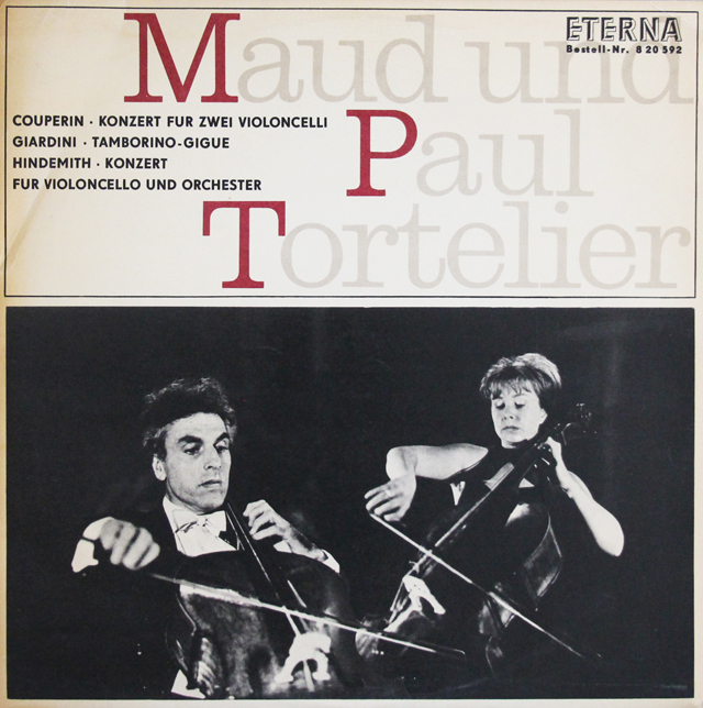 【テストプレス】　トルトゥリエ夫妻によるチェロ作品集　独ETERNA　3737　LP レコード