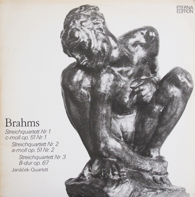 【テストプレス】　ヤナーチェク四重奏団のブラームス/弦楽四重奏曲（全曲）　独ETERNA　3737　LP レコード
