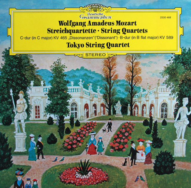東京クヮルテットのモーツァルト/弦楽四重奏曲「不協和音」、第22番　独DGG　3738　LP レコード