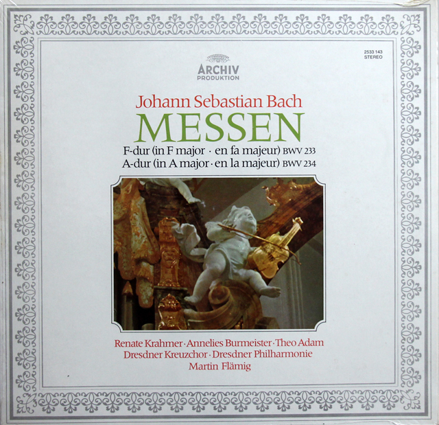 【未開封】　フレーミヒのバッハ/ミサ曲ヘ長調 BWV233、イ長調 BWV234 　独ARCHIV　3738　LP レコード