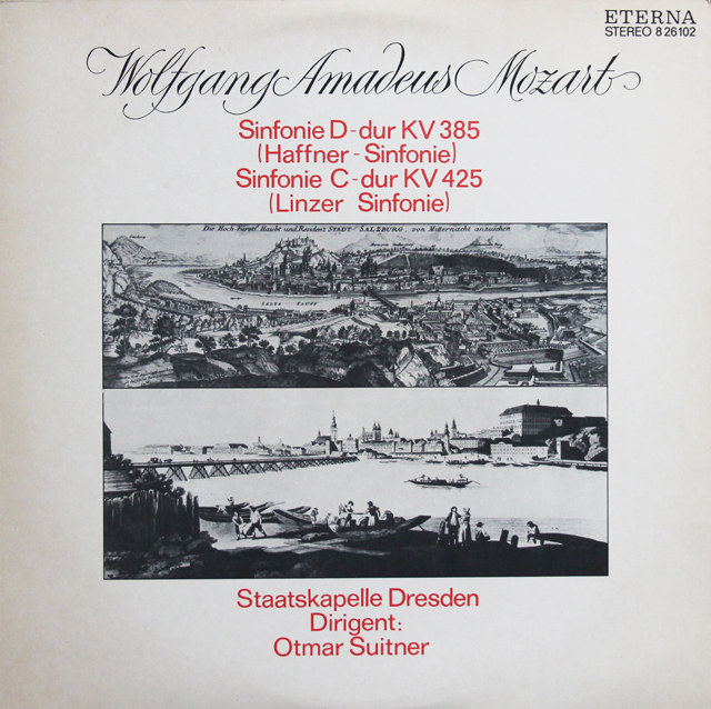 スウィトナーのモーツァルト/交響曲第35番「ハフナー」&第36番「リンツ」　独ETERNA 　3738　LP レコード