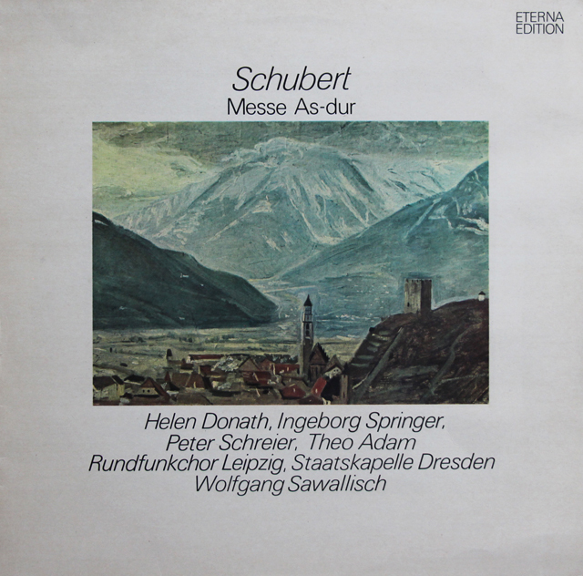 シュライアー、アダム、サヴァリッシュらのシューベルト/ミサ曲第5番　独ETERNA　3738　LP レコード