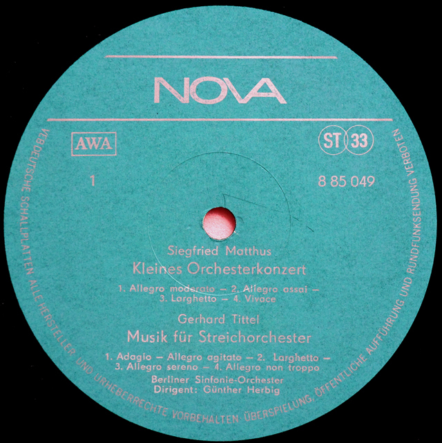 Mansun LPレコード LP レコード ヘルビヒのマットゥス/小管弦楽のための協奏曲 ほか 独