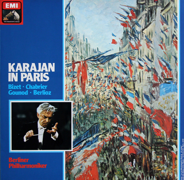 「カラヤン・イン・パリ」（フランス作曲家作品集）　独EMI　3739　LP レコード