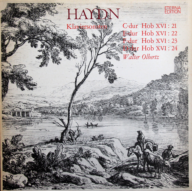 【テストレーベル】　オルベルツのハイドン/ピアノソナタ第21～24番　独ETERNA　3739　LP レコード