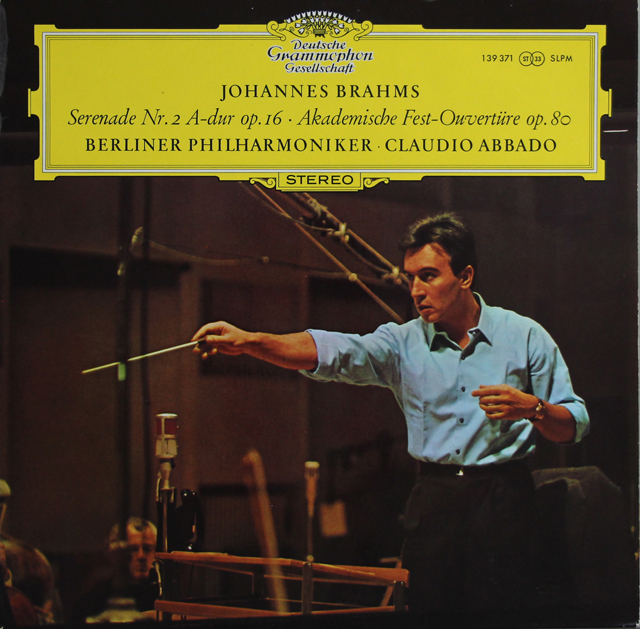 アバドのブラームス/セレナード第2番ほか　独DGG　3739　LP レコード