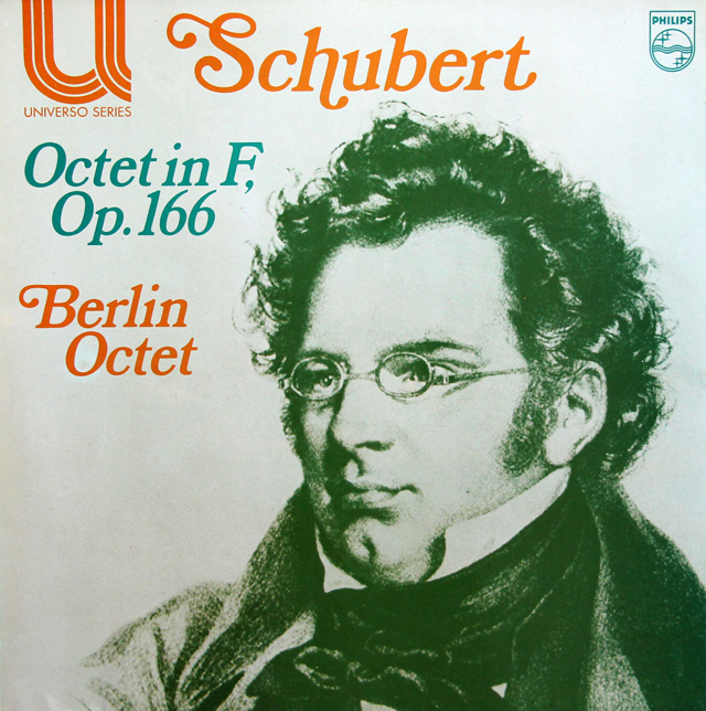 ベルリン・フィル八重奏団のシューベルト/八重奏曲 ヘ長調　蘭PHILIPS　3739　LP レコード