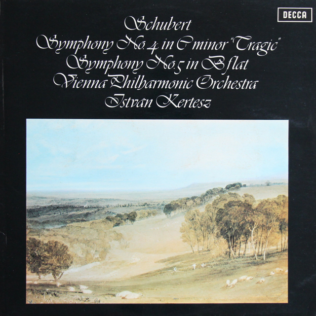 【オリジナル盤】　ケルテスのシューベルト/交響曲第4番「悲劇的」、第5番　英DECCA　3740　LP レコード