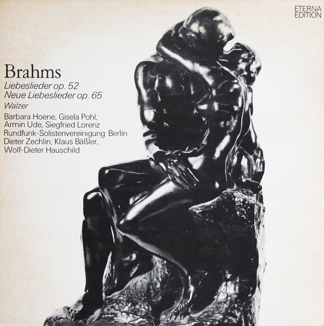 【テストプレス】　ベルリン放送ゾリステン協会のブラームス/「愛の歌」「新・愛の歌」　独ETERNA　3740　LP レコード