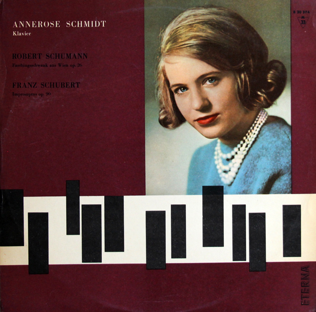 【テストプレス】　シュミットのシューマン&シューベルト/ピアノ作品集　独ETERNA　3740　LP レコード