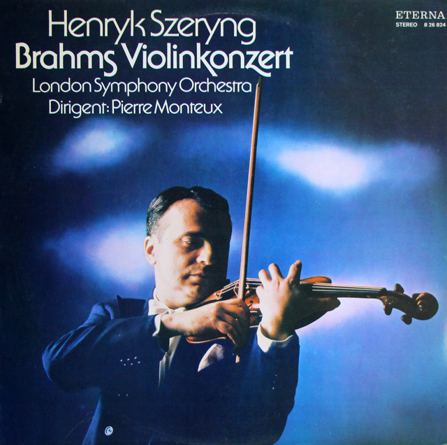 【テストプレス】　シェリング、モントゥーのブラームス/ヴァイオリン協奏曲　独ETERNA　3740　LP レコード