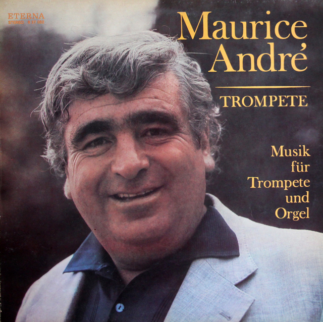 【テストプレス】　アンドレ、ミッターホーファーのトランペットとオルガンのための音楽　独ETERNA　3740　LP レコード