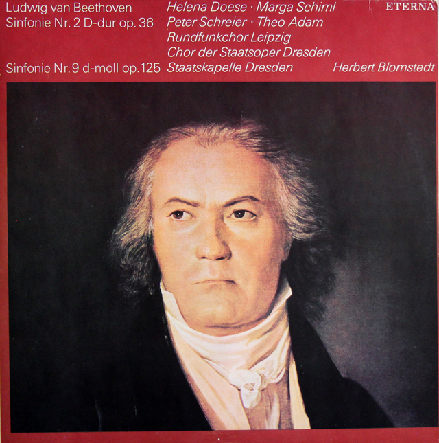 ブロムシュテットのベートーヴェン/交響曲第2番、第9番「合唱付」 独ETERNA 3740 LP レコード