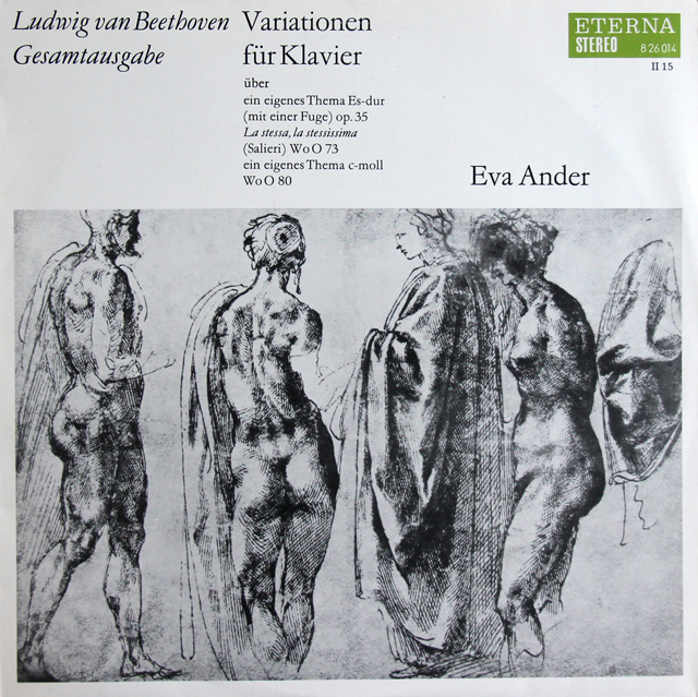 アンダーのベートーヴェン/変奏曲集　独ETERNA　3740　LP レコード