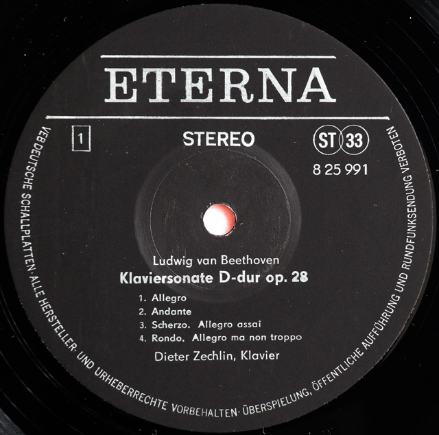 輸入盤LPレコード LP レコード ツェヒリンのベートーヴェン/ピアノソナタ「田園」ほか 独