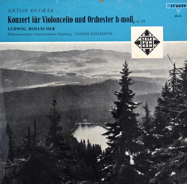 ヘルシャー、カイルベルトのドヴォルザーク/チェロ協奏曲　独TELEFUNKEN　3741　LP レコード