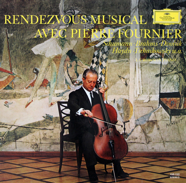 フルニエ、クロウソンのサン=サーンス/「白鳥」ほか　独DGG　3741　LP レコード