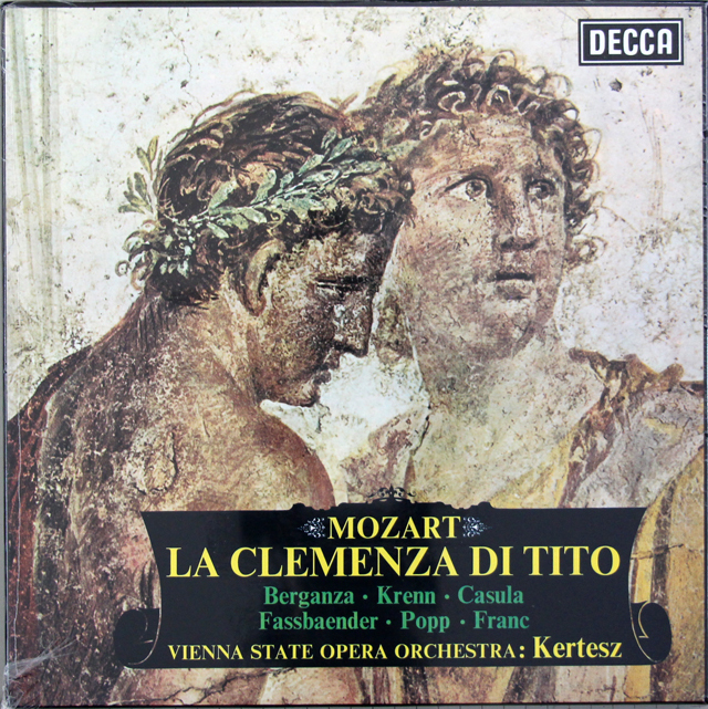 【未開封】　ベルガンサ、ケルテスのモーツァルト/「皇帝ティートの慈悲」全曲　英DECCA　3741　LP レコード