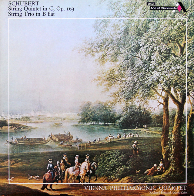 ウィーンフィル四重奏団のシューベルト/弦楽五重奏曲 ほか　英DECCA（Ace of Diamonds）　3741　LP レコード