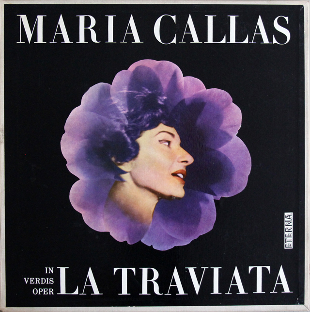 【テストプレス】　カラス、サンティーニのヴェルディ/「椿姫」全曲　独ETERNA　3741　LP レコード