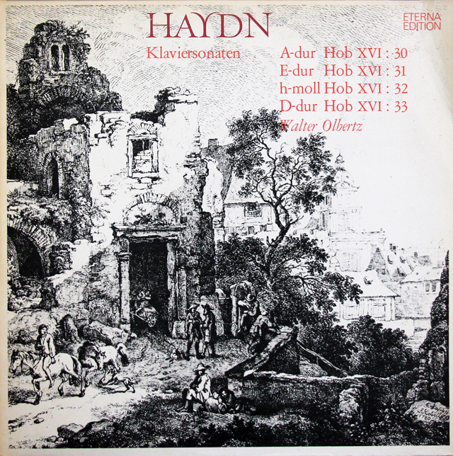 【テストプレス】　オルベルツのハイドン/ピアノソナタ第30～33番　独ETERNA　3742　LP レコード