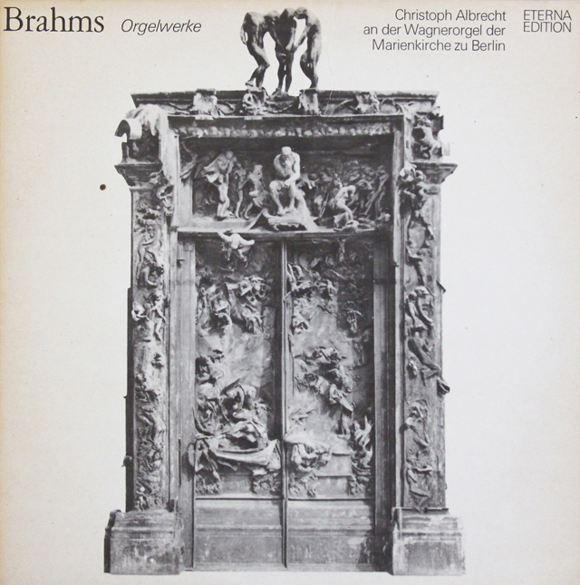 【テストプレス】　C.アルブレヒトのブラームス/オルガン作品集　独ETERNA　3742　LP レコード