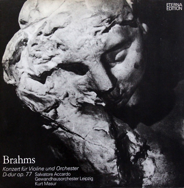 【テストプレス】　アッカルド、マズアのブラームス/ヴァイオリン協奏曲　独ETERNA　3742　LP レコード