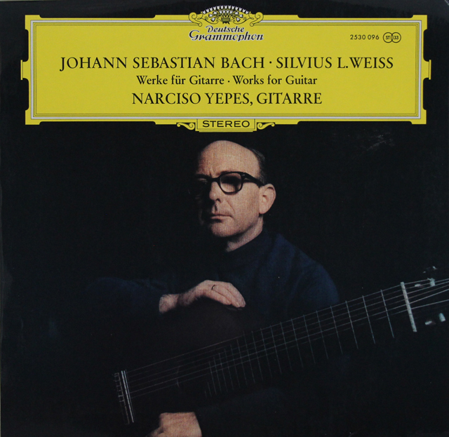 イエペスのバッハ、ヴァイス/ギター作品集　独DGG　3742　LP レコード