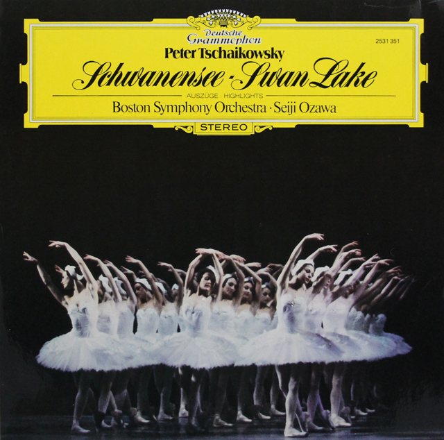 小澤のチャイコフスキー/バレエ音楽「白鳥の湖」抜粋　独DGG　3742　LP レコード