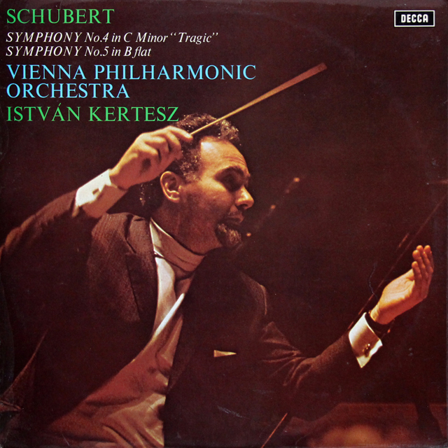 【オリジナル盤】　ケルテスのシューベルト/交響曲第4番「悲劇的」、第5番　英DECCA　3742　LP レコード