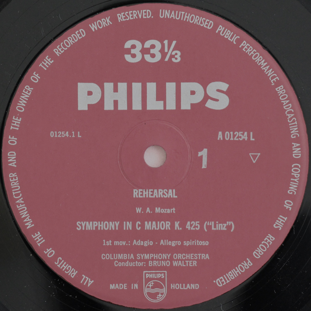 LP レコード ワルターの「リンツ交響曲の誕生」（モーツァルト/交響曲