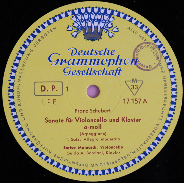 LP レコード 【10インチ盤】マイナルディのシューベルト