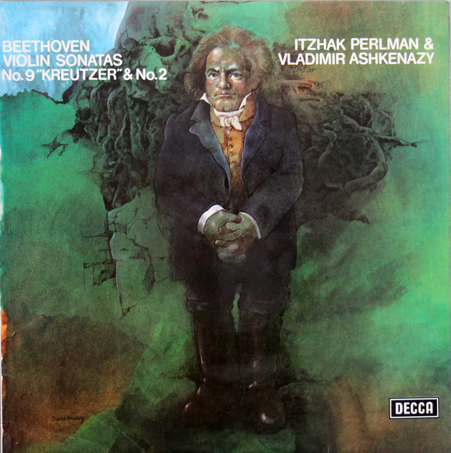 【オリジナル盤】パールマン、アシュケナージのベートーヴェン/ヴァイオリンソナタ第9番「クロイツェル」、2番　英DECCA　3743　LP レコード