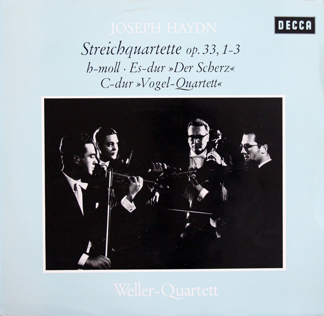 LP レコード ウェラー四重奏団のハイドン/弦楽四重奏曲作品33-1～3 独