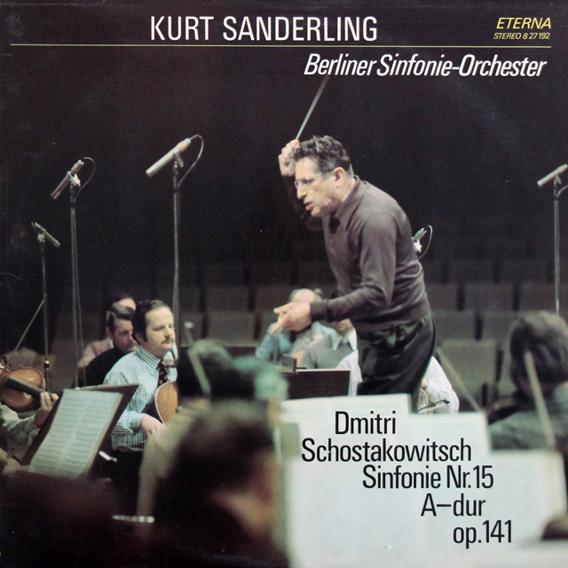 【テストプレス】　ザンデルリンクのショスタコーヴィチ/交響曲第15番　独ETERNA　3743　LP レコード