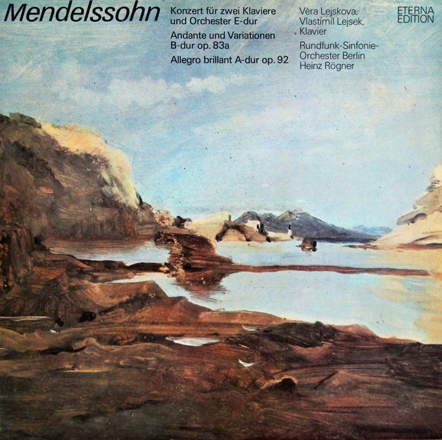 【テストプレス】レイスコヴァー、レイセク、レーグナーのメンデルスゾーン/2台のピアノと管弦楽のための協奏曲　独ETERNA　3743　LP レコード