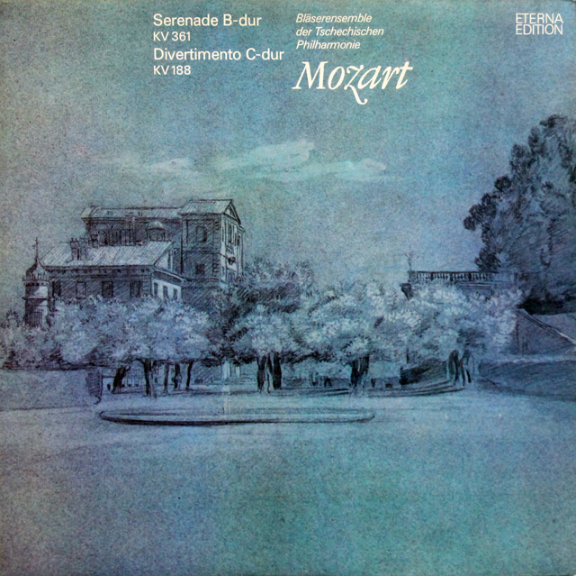 【テストプレス】　チェコ・フィル管楽アンサンブルのモーツァルト/セレナーデ、ディヴェルティメント　独ETERNA　3743　LP レコード
