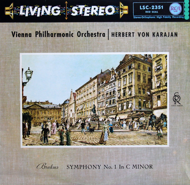 カラヤンのブラームス/交響曲第1番　独RCA　3744　LP レコード