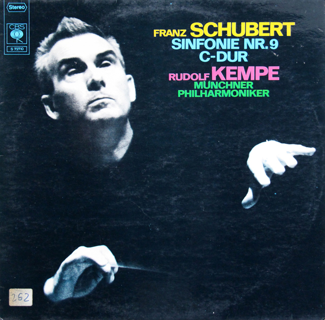 ケンペのシューベルト/交響曲第9（8）番「ザ・グレイト」　独CBS　3744　LP レコード