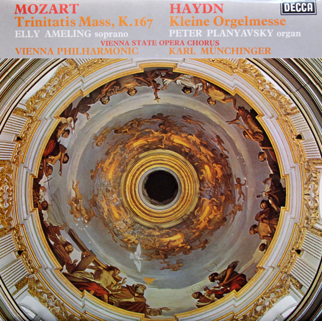【オリジナル盤】　ミュンヒンガーのモーツァルト、ハイドン/ミサ曲集　英DECCA　3744　LP レコード