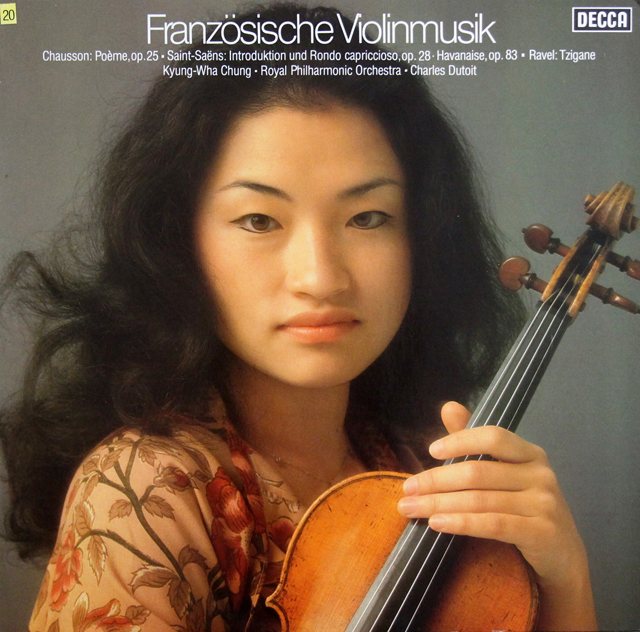 チョン、デュトワのフランス・ヴァイオリン音楽集　独DECCA　3744　LP レコード